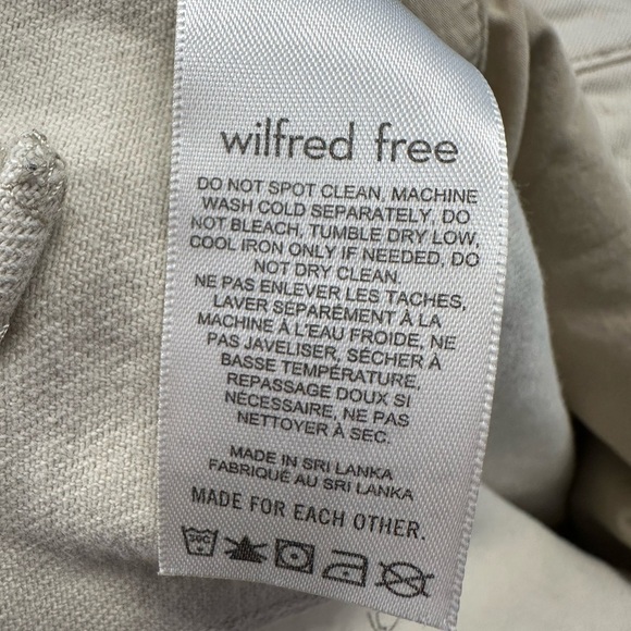 Aritzia Wilfred Free Womens 6 Modern Cargo Pant Light Beige GD Birch Utility - Picture 11 of 12